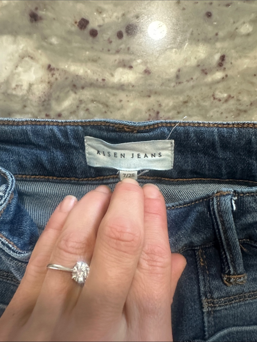 Women's Blue Wide-Leg Flare Jeans - Picture 4 of 4